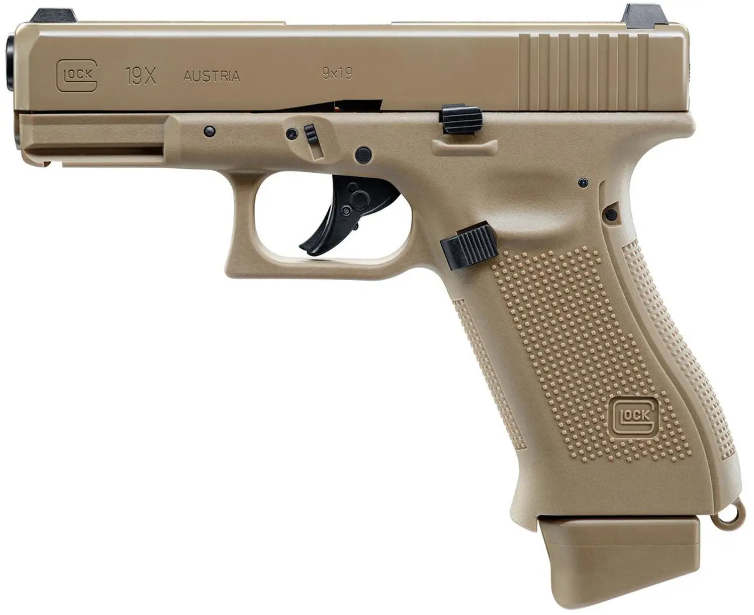 Пістолет страйкбольний Umarex Glock 19X Blowback СО2 кал. 6 мм ВВ