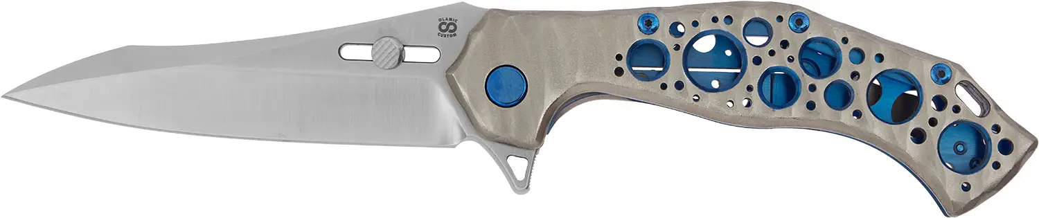 Ніж Olamic Soloist Agent Wharncliffe M390 Titanium Acid Rain Grey