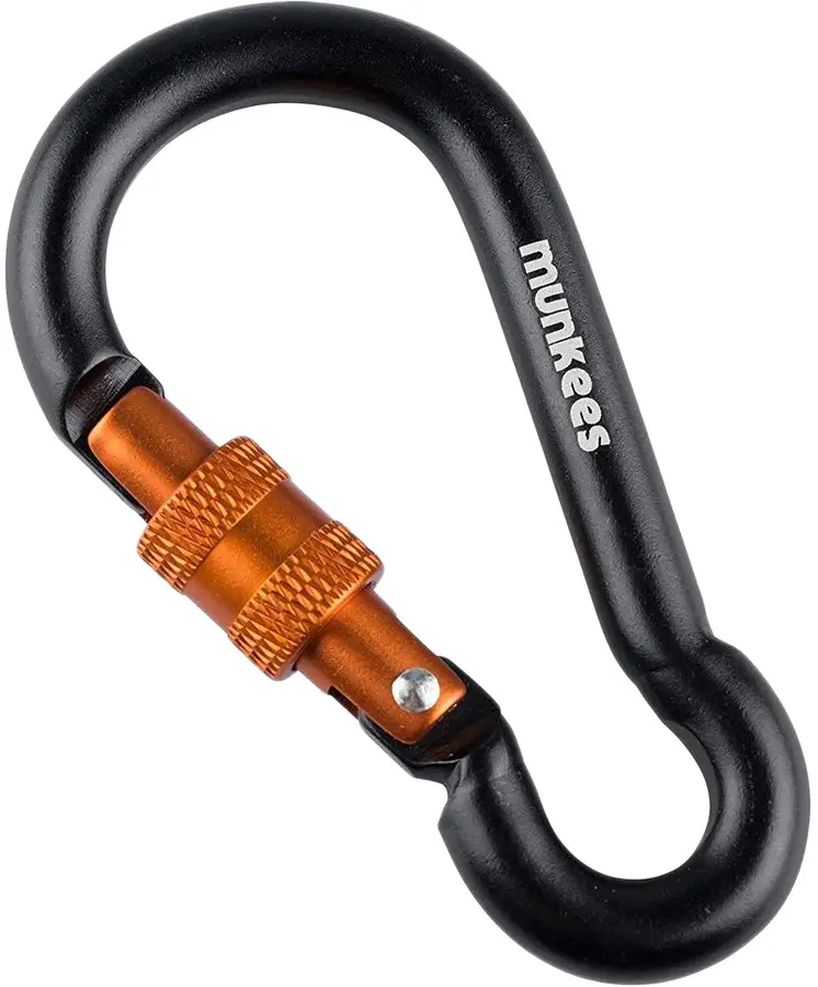 Карабін Munkees Pear with Screw Lock 8x80 mm Black