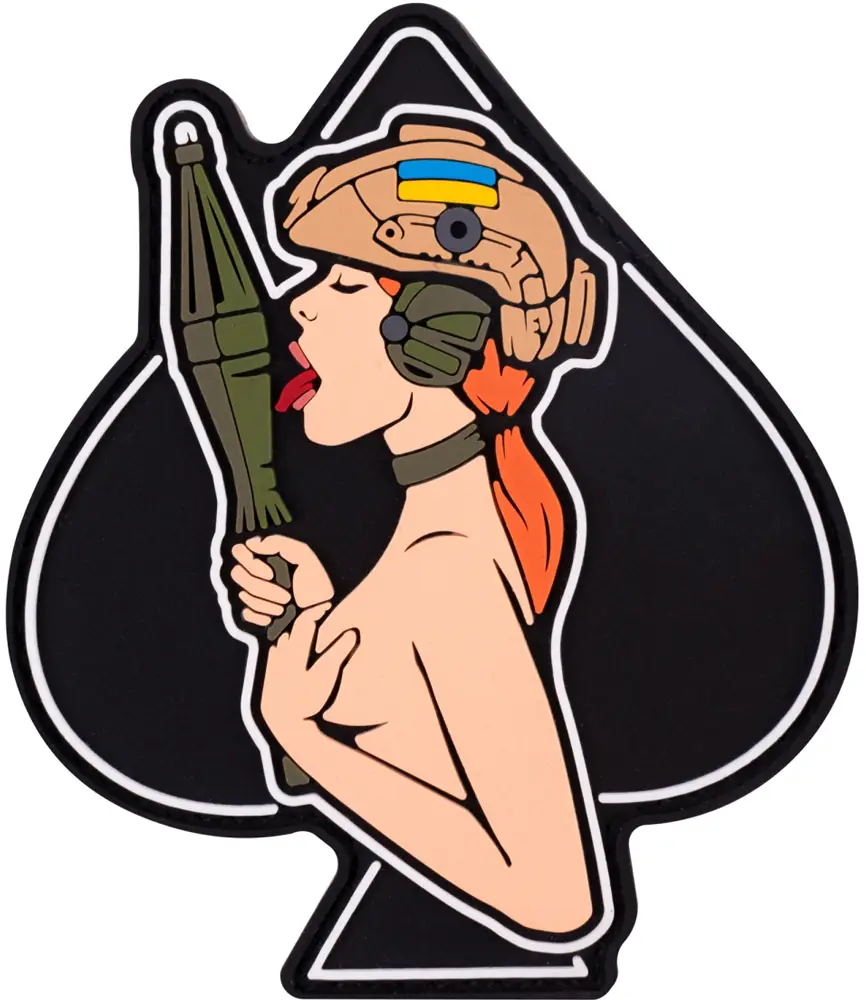 Патч Brand Element Девушка-пика рыжая