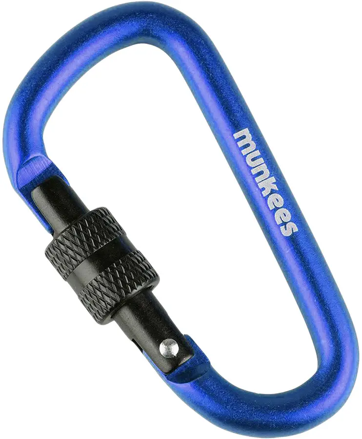 Карабін Munkees D with Screw Lock 6x60 mm Dark Blue