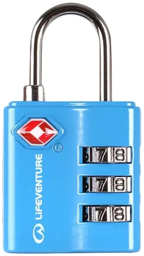 Замок багажный Lifeventure TSA Combi Lock Aqua