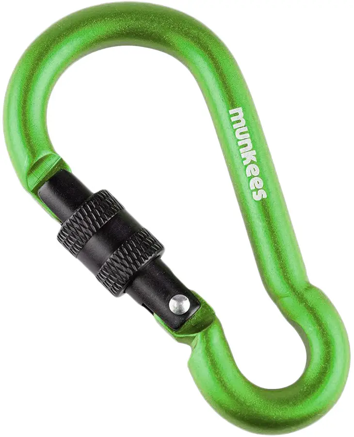 Карабін Munkees Pear with Screw Lock 8x80 mm Grass green