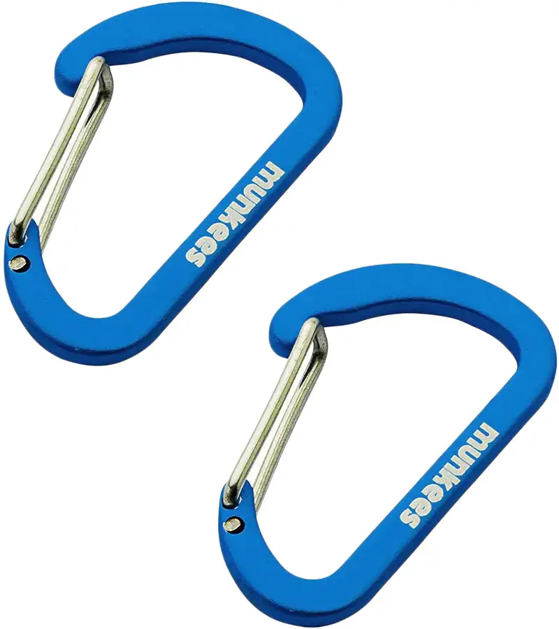 Карабін Munkees Flat Wiregate 4x40 mm 2-Pack Dark Blue