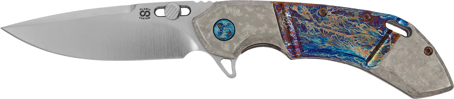 Ніж Olamic Wayfarer 247 Purist CPM S90V Titanium Combo Gray