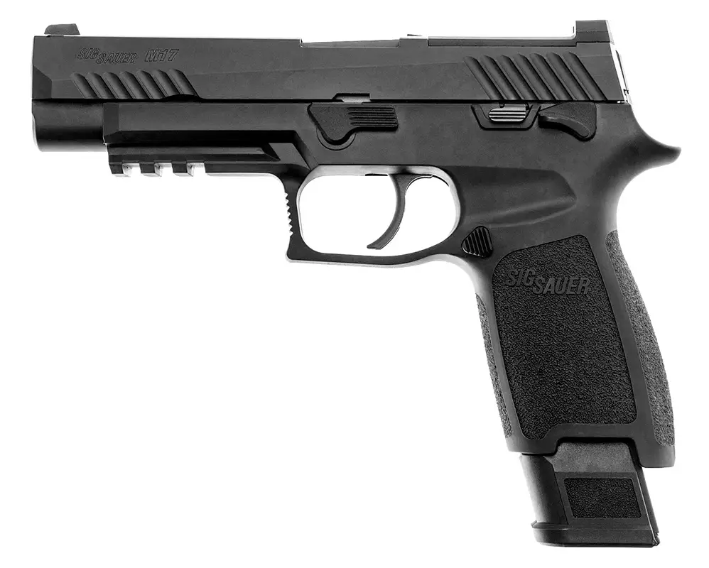 Пістолет страйкбольний Sig Sauer Air ProForce P320-M17 Blowback Green Gas кал. 6 мм ВВ. Black