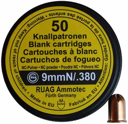 Холостий Патрон револьверний GECO Blank Cartridges кал. 9 мм