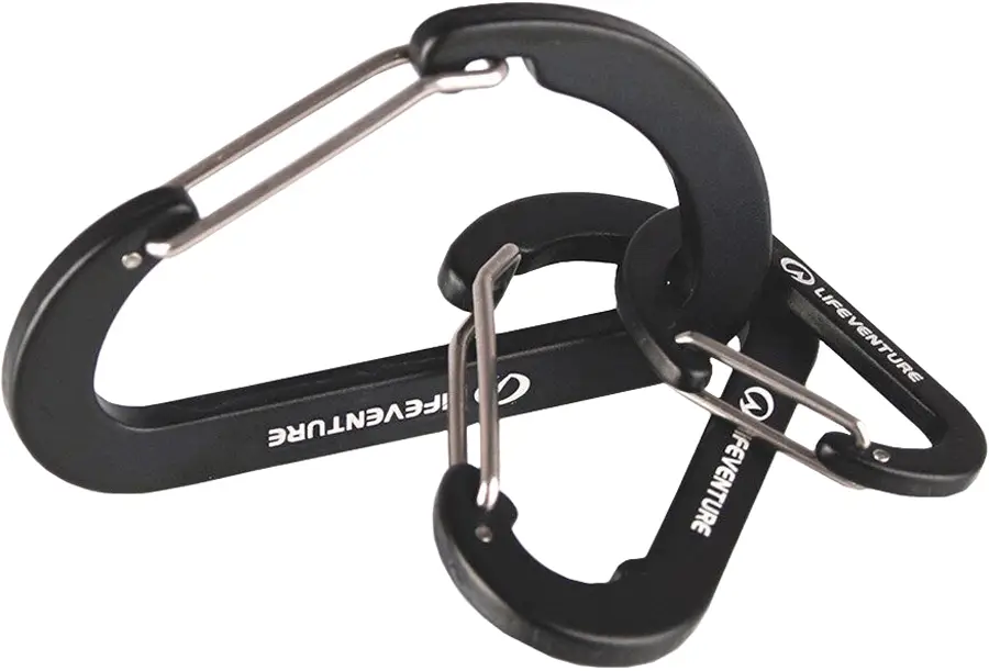 Набор карабинов Lifeventure Karabiners Black