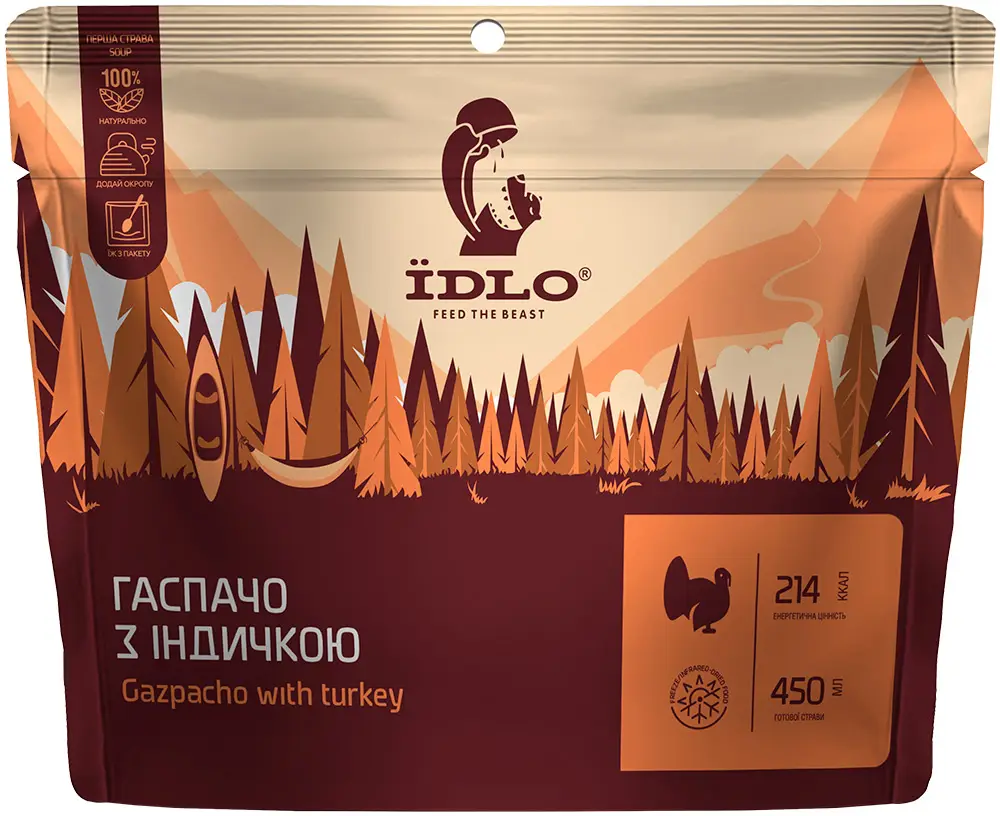 Суп ЇDLO гаспачо з індичкою 60 г